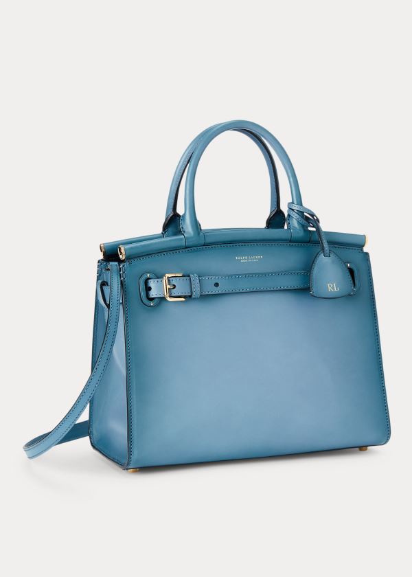 Bolsos De Mano Ralph Lauren Mujer Azules - Burnished Medium RL50 - SMNVL3465